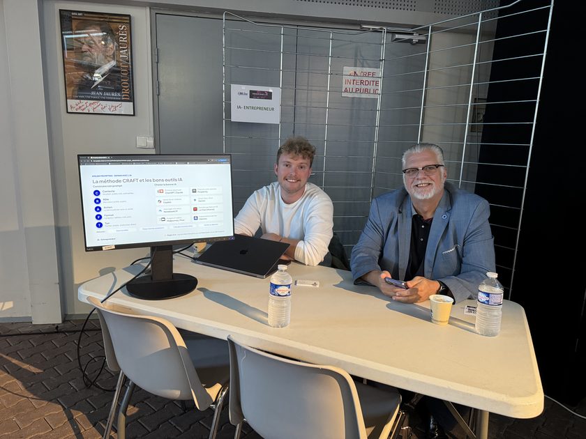 Atelier prompting animé par IA-Entrepreneur au salon Demain avec l'IA